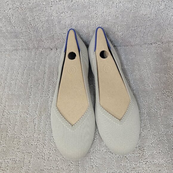 Rothy's The Flat Womens Size US 9 Birdseye Almond Toe Flat Slip On Shoes NEW - Picture 3 of 9
